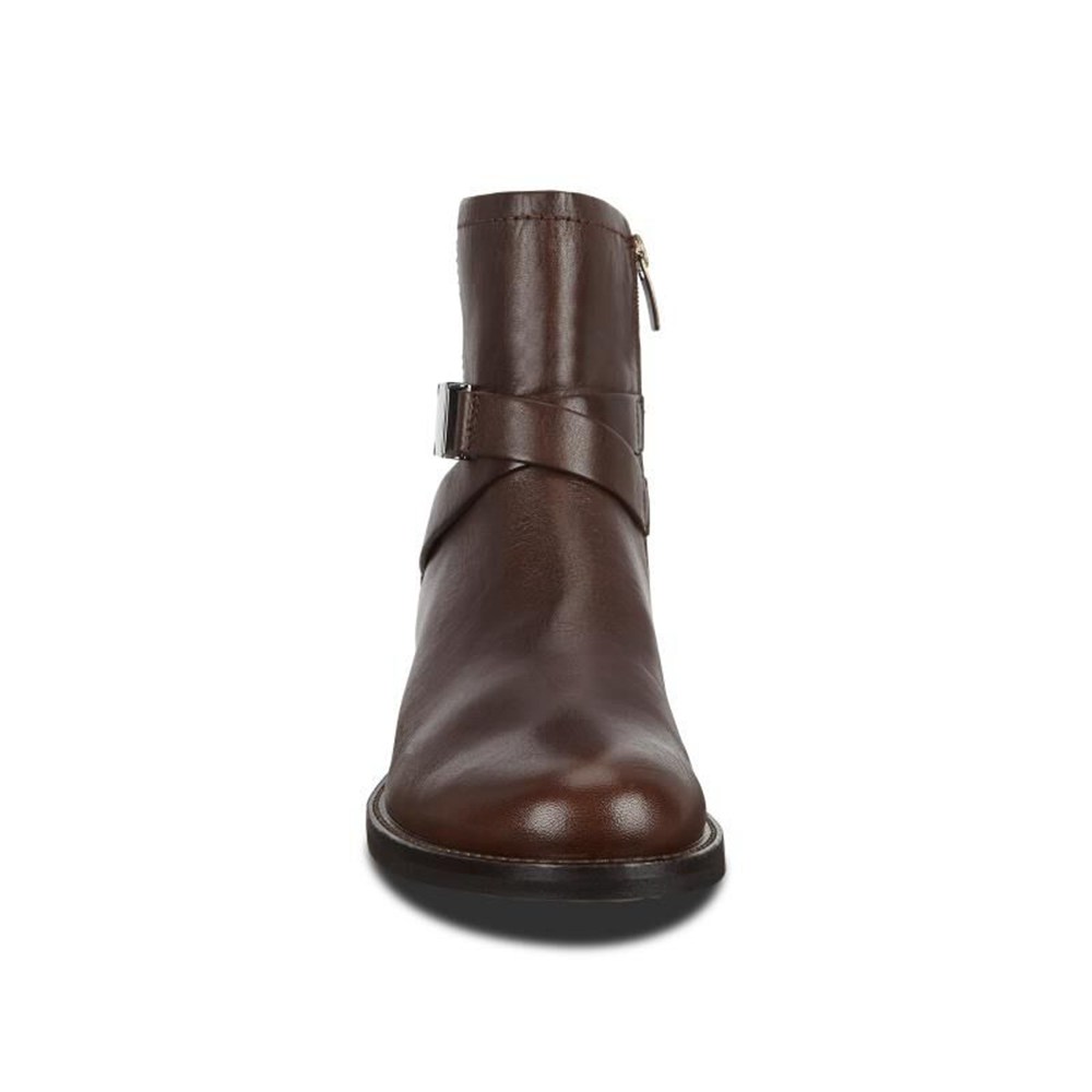 Womens Boots - ECCO Sartorelle 25 Buckled - Brown - 7560BKYDI